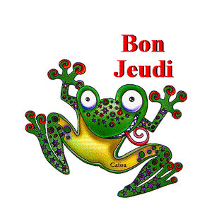 Gif animé Bon jeudi grenouille